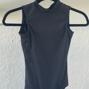 Youth Capezio high neck, black leotard